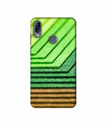 Amazon Brand - Solimo Designer Green Shad Texture 3D Printed Hard Back Case Mobile Cover for Asus Zenfone Max (M2) ZB633KL