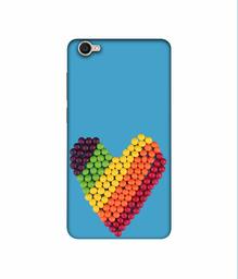 Amazon Brand - Solimo Designer Ball Heart 3D Printed Hard Back Case Mobile Cover for Vivo Y55L