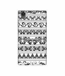 Amazon Brand - Solimo Designer Black Multi Patterns 3D Printed Hard Back Case Mobile Cover for Sony Xperia L1