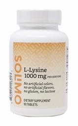 Amazon Brand - Solimo L-Lysine 1000mg, 90 Tablets, 2 Tablets per Serving