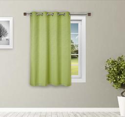 Amazon Brand - Solimo Magnolia Window Curtain, 5 feet - Set of 1 (Parrot Green)