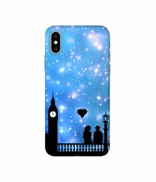 Amazon Brand - Solimo Designer Love Couple Vector 3D Printed Hard Back Case Mobile Cover for Apple iPhone Xs Max