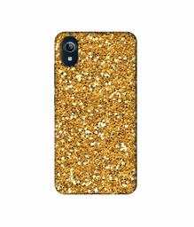 Amazon Brand - Solimo Designer Golden Sparkle 3D Printed Hard Back Case Mobile Cover for Vivo Y91i