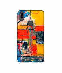 Amazon Brand - Solimo Designer Multicolor Squre Blocks 3D Printed Hard Back Case Mobile Cover for Vivo V9 / V9 Pro