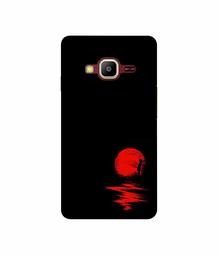 Amazon Brand - Solimo Designer Red Moon 3D Printed Hard Back Case Mobile Cover for Samsung Z2