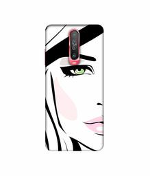 Amazon Brand - Solimo Designer Lady Vector 3D Printed Hard Back Case Mobile Cover for Poco X2 / Mi Redmi K30