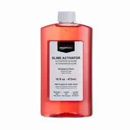 AmazonBasics Slime Activator Borax Solution, Strawberry Flavor, 16-oz