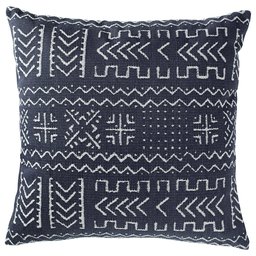 Amazon Brand – Rivet Mudcloth-Inspired Decorative Throw Pillow, 17