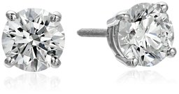 IGI Boucles d'oreilles à tige en diamant rond (1/4-4 carats, couleur G-H, clarté VS2),blanc