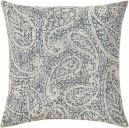 Amazon Brand – Ravenna Home Vintage Throw Pillow - 20 x 20 Inch, Slate