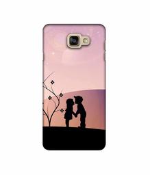 Amazon Brand - Solimo Designer Kiss-ing Couple 3D Printed Hard Back Case Mobile Cover for Samsung Galaxy A9 Pro