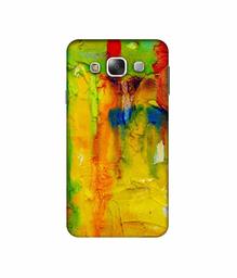 Amazon Brand - Solimo Designer Yellow and Green Paint 3D Printed Hard Back Case Mobile Cover for Samsung Galaxy E5