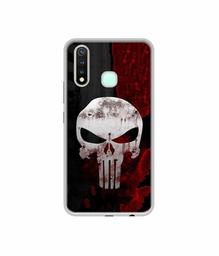 Amazon Brand - Solimo Designer Punisher Skull UV Printed Soft Back Case Mobile Cover for Vivo Y19