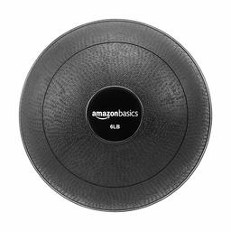 AmazonBasics Slam Ball, Smooth Grip, 6 lb, Black