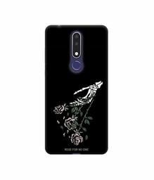 Amazon Brand - Solimo Designer Rose for No One 3D Printed Hard Back Case Mobile Cover for Nokia 3.1 Plus