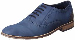 Amazon Brand - Symbol Men's Navy PU Formal Shoes - 9 UK (AZ-SY-433)