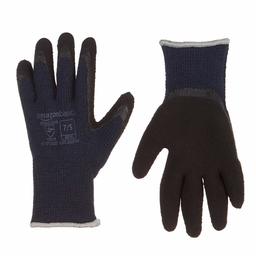 AmazonBasics Gants d’hiver avec revêtement mousse de latex Doublure en fibres acryliques Compatibles avec écrans tactiles Taille 7 S 6 paires