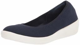 Amazon Essentials Knit Ballet With Sport Outsole Flat, Navy, UK 4.5