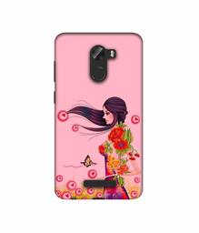 Amazon Brand - Solimo Designer Lady Vector Pattern 3D Printed Hard Back Case Mobile Cover for Gionee A1 Lite