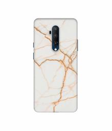 Amazon Brand - Solimo Designer White Marble 3D Printed Hard Back Case Mobile Cover for OnePlus 7T Pro