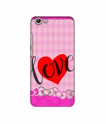 Amazon Brand - Solimo Designer Love Print On Cloth Pattern 3D Printed Hard Back Case Mobile Cover for Vivo Y69