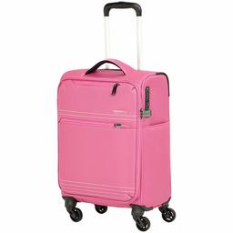 AmazonBasics Lightweight Softside Spinner - 22-Inch, Pink