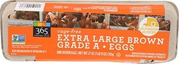 365 EVERYDAY VALUE Extra Large Brown Grade A Eggs, 12 CT