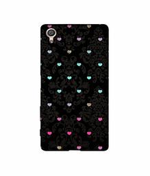 Amazon Brand - Solimo Designer Heart Texture 3D Printed Hard Back Case Mobile Cover for Sony Xperia X