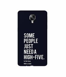 Amazon Brand - Solimo Designer High-Five 3D Printed Hard Back Case Mobile Cover for OnePlus 3 / OnePlus 3T