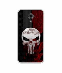 Amazon Brand - Solimo Designer Punisher Skull UV Printed Soft Back Case Mobile Cover for Micromax Yu Yureka Black