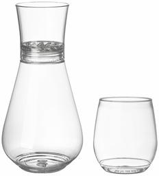 AmazonCommercial Shatterproof Decanter with Aerator, 28 oz, Pack of 6