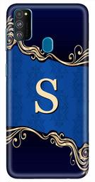 Amazon Brand - Solimo Designer Blue Pattern Alphabet-S 3D Printed Hard Back Case Mobile Cover for Samsung Galaxy M21 / M30s