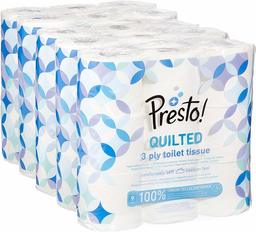 Presto! 3 Ply Toilet Tissues – QUILTED  – (Pack of 9)