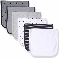 Amazon Essentials - Pack de 6 baberos para bebé. Talla única