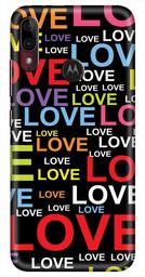 Amazon Brand - Solimo Designer Love Pattern Design 3D Printed Hard Back Case Mobile Cover for Motorola Moto E6s / Motorola Moto E6 Plus