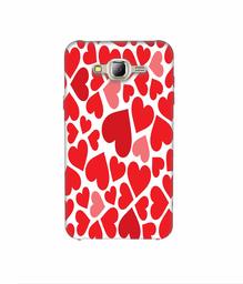 Amazon Brand - Solimo Designer Heart Pattern 3D Printed Hard Back Case Mobile Cover for Samsung Galaxy J2 (2016)