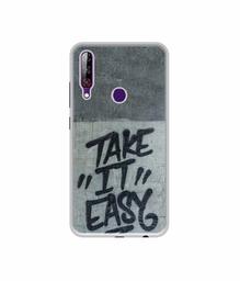 Amazon Brand - Solimo Designer Take It Easy UV Printed Soft Back Case Mobile Cover for LG W30 Pro