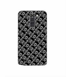 Amazon Brand - Solimo Designer White Pattern 3D Printed Hard Back Case Mobile Cover for LG K7