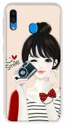 Amazon Brand - Solimo Designer Multicolor Girl Smile Design Printed Soft Back Case Mobile Cover for Samsung Galaxy M10s / Samsung Galaxy A30 / Samsung Galaxy A20