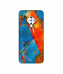 Amazon Brand - Solimo Designer Sky Blue and Orange Canvas 3D Printed Hard Back Case Mobile Cover for Vivo S1 Pro