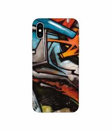 Amazon Brand - Solimo Designer Painting Texture 3D Printed Hard Back Case Mobile Cover for Apple iPhone Xs Max