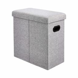 AmazonBasics Collapsible Hamper or Storage with Cushioned Top