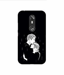 Amazon Brand - Solimo Designer Couples Standing in Rain 3D Printed Hard Back Case Mobile Cover for Gionee A1