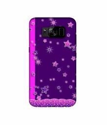 Amazon Brand - Solimo Designer Sparkling Stars 3D Printed Hard Back Case Mobile Cover for Samsung Galaxy S8 Plus