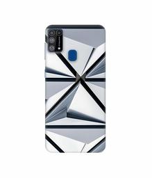 Amazon Brand - Solimo Designer Hexagon Texture 3D Printed Hard Back Case Mobile Cover for Samsung Galaxy M31