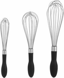 AmazonBasics Stainless Steel Wire Whisk Set (3-Piece)