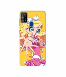 Amazon Brand - Solimo Designer Singing Girl Vector 3D Printed Hard Back Case Mobile Cover for Samsung Galaxy M31