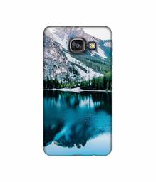 Amazon Brand - Solimo Designer Lake Mountain 3D Printed Hard Back Case Mobile Cover for Samsung Galaxy A3 (2016)