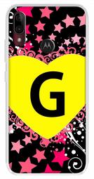 Amazon Brand - Solimo Designer Multicolor Heart Pattern Alphabet-G Printed Soft Back Case Mobile Cover for Motorola Moto E6s / Motorola Moto E6 Plus