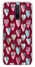 Amazon Brand - Solimo Designer Multicolor Heart Art Vectors Red Pattern Design Printed Soft Back Case Mobile Cover for Poco X2 / Xiaomi Redmi K30